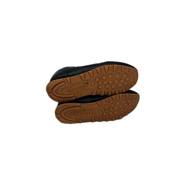 Reebok Classic Black Gum Leather Sneakers Mens 12 - Picture 5 of 8